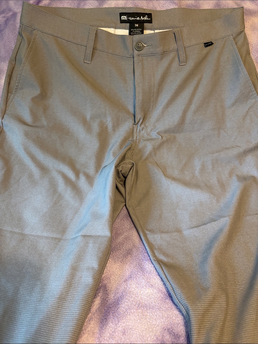 Travis Mathew Men's Dress Pants in Light Gray size 36X 30